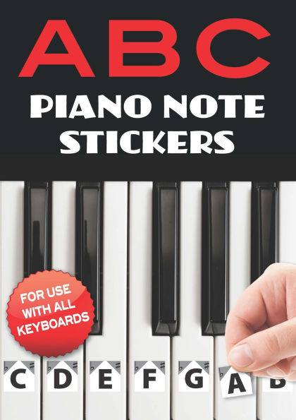 A B C Piano Note Stickers