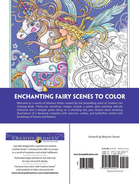 Creative Haven Magical Fairies Coloring Book