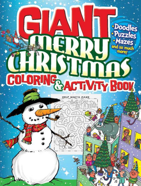 GIANT Merry Christmas Coloring & Activity Book