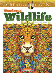 Download books to ipad Creative Haven Wondrous Wildlife Coloring Book by Marjorie Sarnat