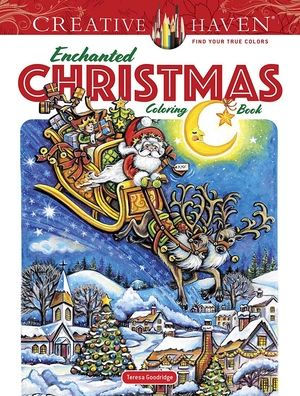 Creative Haven Enchanted Christmas Coloring Book