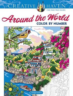 Creative Haven Around the World Color by Number