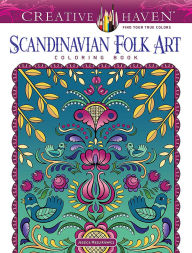 Free download of ebooks for mobiles Creative Haven Scandinavian Folk Art Coloring Book