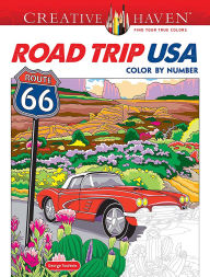 Free books to download on iphone Creative Haven Road Trip USA Color by Number DJVU 9780486853628 (English literature) by George Toufexis