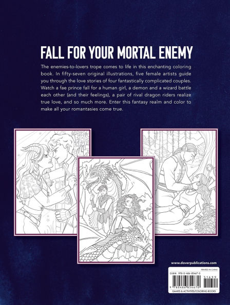 Enemies to Lovers: A Romantasy Coloring Book