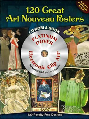 60 Great Art Nouveau Posters Platinum Dvd And Book By Carol Belanger Grafton Paperback Barnes Noble