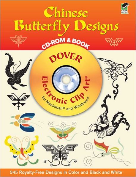 Chinese Butterfly Designs: CD-ROM and Book