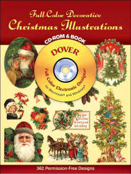 Title: Full-Color Decorative Christmas Illustrations CD-ROM and Book, Author: Dover