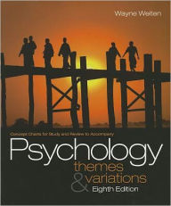 Title: Concept Charts for Weiten's Psychology: Themes and Variations, 8th / Edition 8, Author: Wayne Weiten