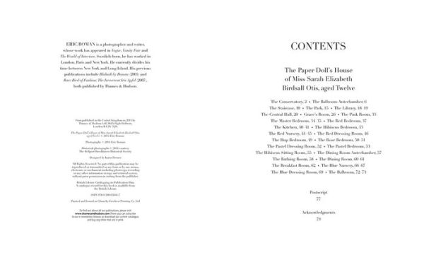 The Paper Doll's House of Miss Sarah Elizabeth Birdsall Otis, aged Twelve