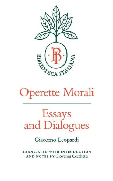 Operette Morali: Essays and Dialogues / Edition 1