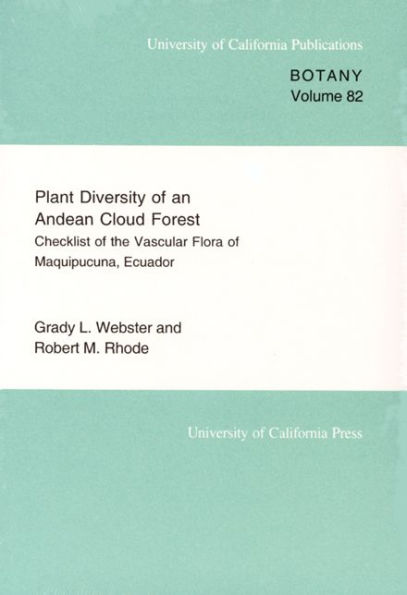 Plant Diversity of an Andean Cloud Forest: Inventory of the Vascular Flora of Maquipucuna, Ecuador