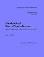 Handbook of Proto-Tibeto-Burman: System and Philosophy of Sino-Tibetan Reconstruction / Edition 1
