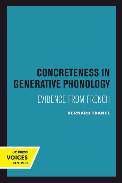 Concreteness Generative Phonology: Evidence from French