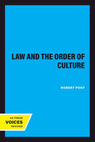 Law and the Order of Culture