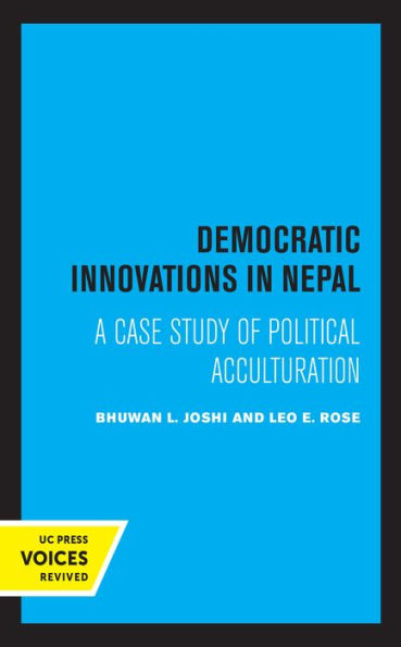 Democratic Innovations Nepal: A Case Study of Political Acculturation