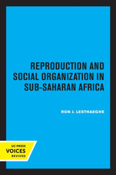 Reproduction and Social Organization Sub-Saharan Africa