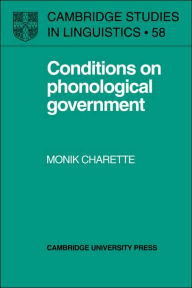 Title: Conditions on Phonological Government, Author: Monik Charette