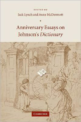 Anniversary Essays on Johnson's Dictionary