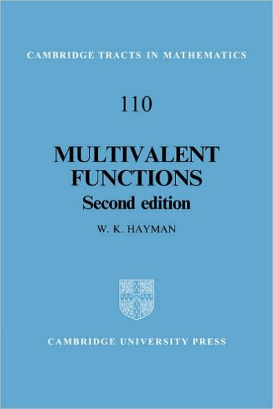 Multivalent Functions / Edition 2