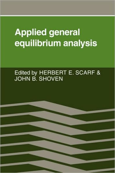 Applied General Equilibrium Analysis