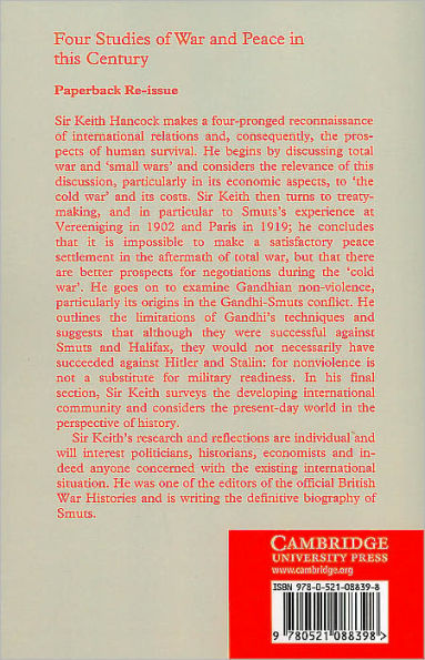 Four Studies of War and Peace in this Century