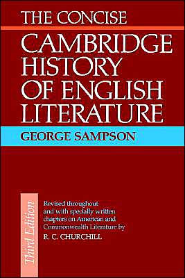 Concise Cambridge History Of English Literaturepaperback - 