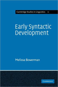 Title: Early Syntactic Development: A Cross-Linguistic Study with Special Reference to Finnish, Author: Melissa Bowerman