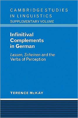 Infinitival Complements in German: 'Lassen', 'Scheinen' and the Verbs of Perception