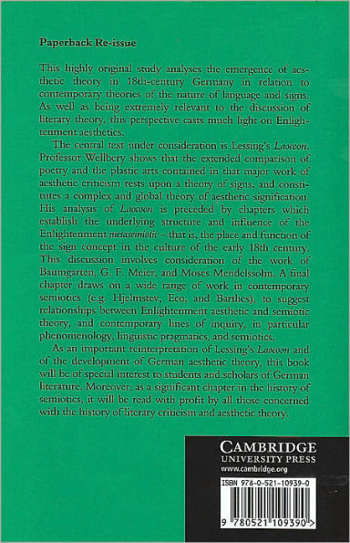 Lessing's Laocoon: Semiotics and Aesthetics in the Age of Reason (Anglica Germanica Series 2)