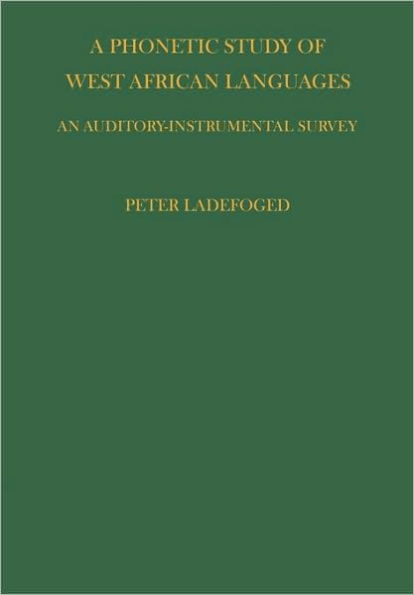 Phonetic Study of West African Languages