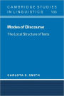 Modes of Discourse: The Local Structure of Texts