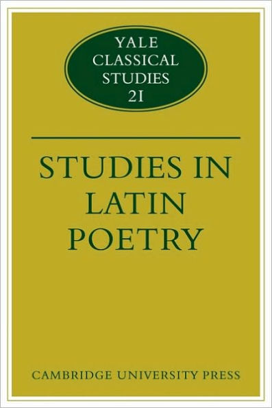 Studies in Latin Poetry