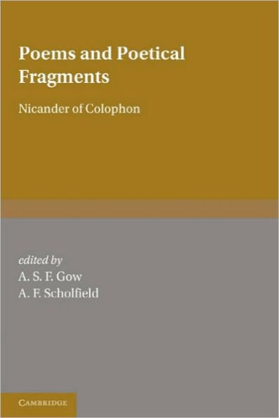 Poems and Poetical Fragments