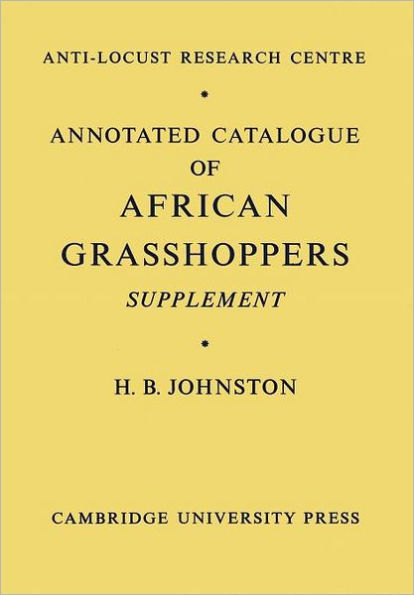 Annotated Catalogue of African Grasshoppers: Supplement
