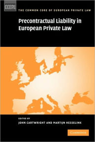 Title: Precontractual Liability in European Private Law, Author: John Cartwright