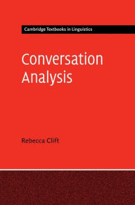 Title: Conversation Analysis, Author: Rebecca Clift
