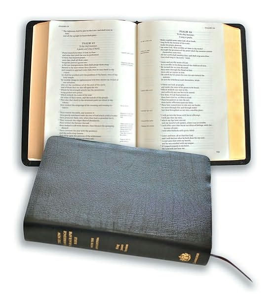 New Cambridge Paragraph Bible with Apocrypha, Black Calfskin Leather, KJ595:TA Black Calfskin: Personal size