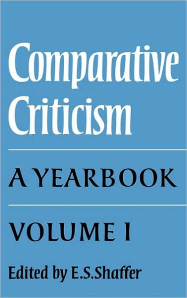 Comparative Criticism: Volume 5, Hermeneutic Criticism