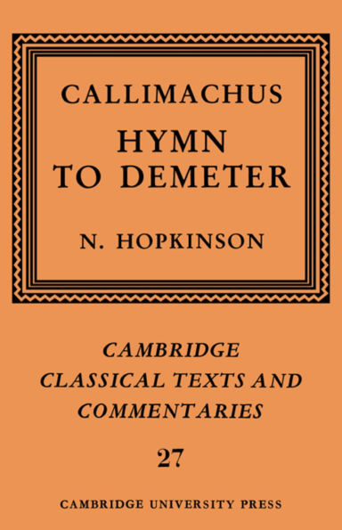 Callimachus: Hymn to Demeter