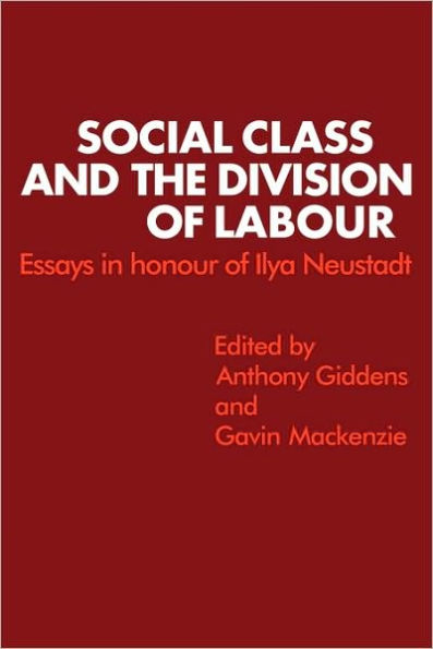Social Class and the Division of Labour: Essays in Honour of Ilya Neustadt