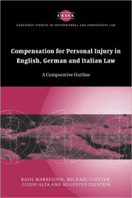 Title: Compensation for Personal Injury in English, German and Italian Law: A Comparative Outline, Author: Basil Markesinis