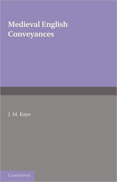 Medieval English Conveyances