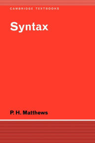 Title: Syntax, Author: P. H. Matthews