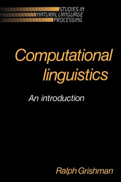 Computational Linguistics: An Introduction