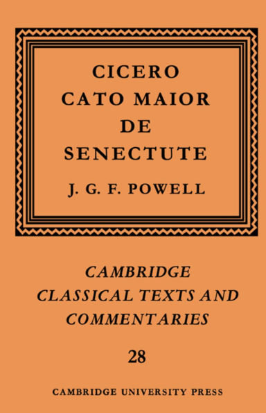 Cicero: Cato Maior de Senectute