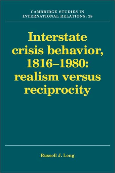 Interstate Crisis Behavior, 1816-1980