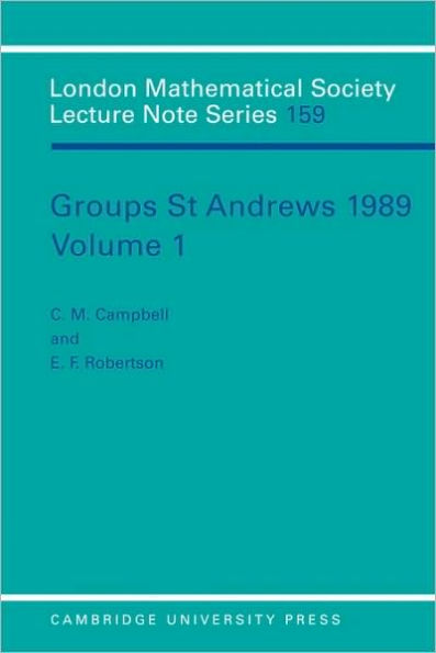 Groups St Andrews 1989: Volume 1