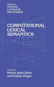 Title: Computational Lexical Semantics, Author: Patrick Saint-Dizier