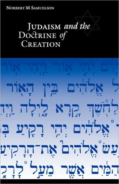 Judaism and the Doctrine of Creation / Edition 1